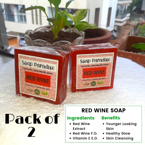 Soap Paradise Other - Red Wine Soap (Pack of 2)